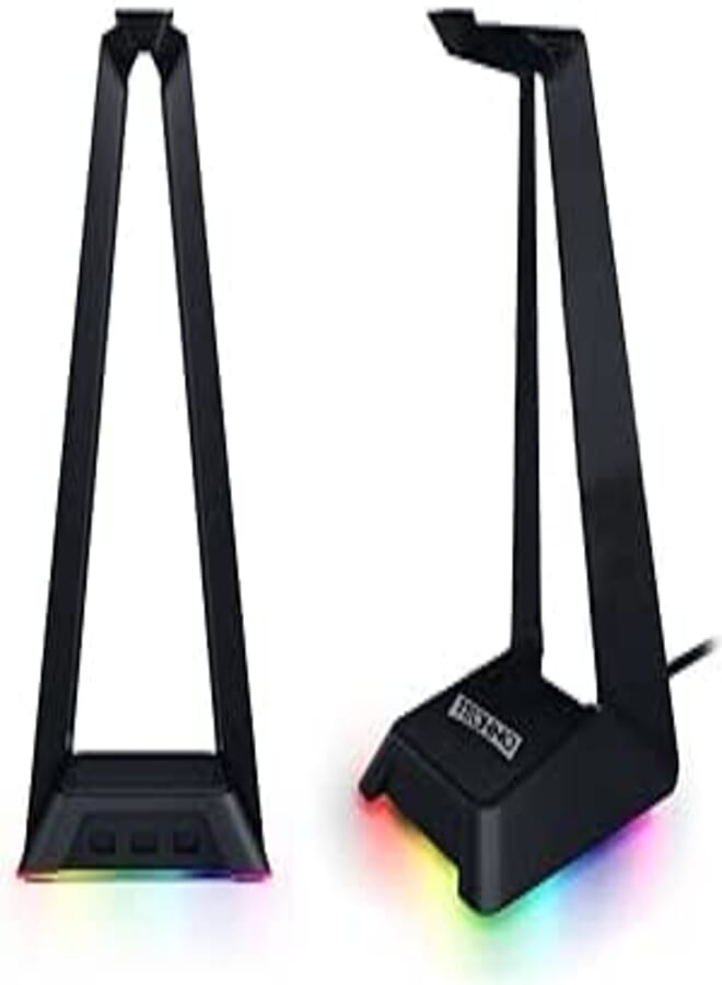 Techno Zone RGB Headset Stand with USB Hub 3 PORT - BLACK